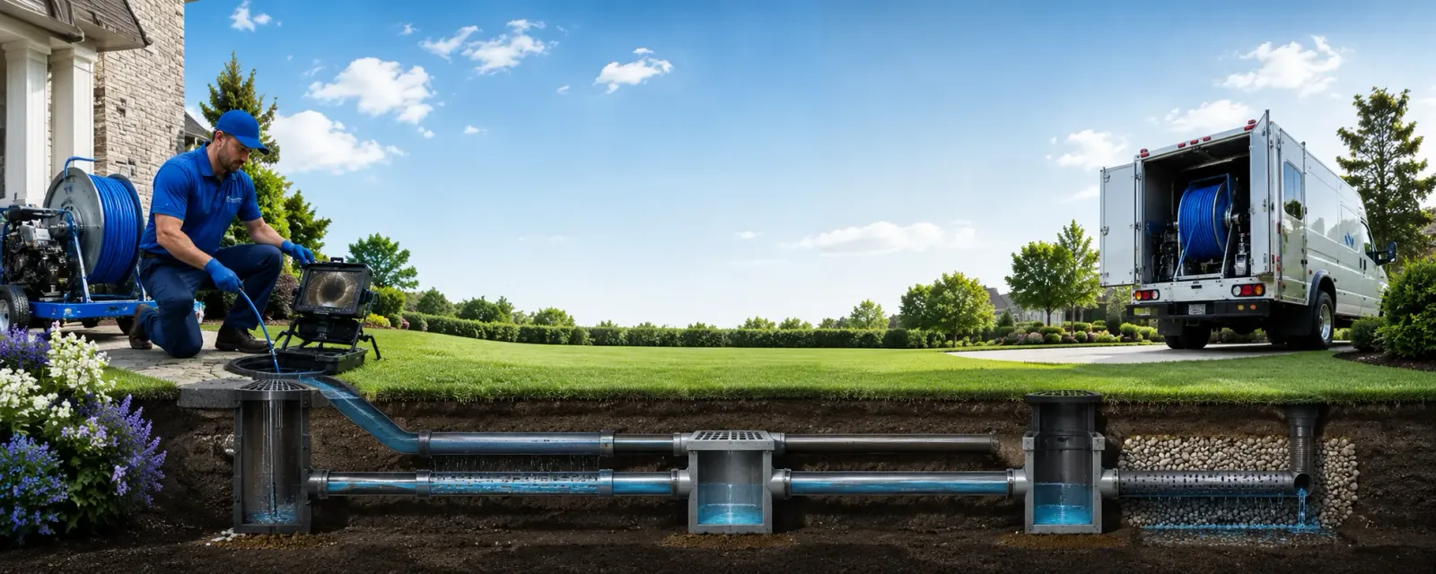 Outdoor drain cleaning information for Lebanon, OK